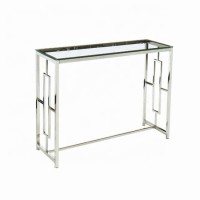 2020 modern stainless steel frame console table