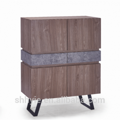 MDF&paper cabinet MDF furniture stone paper metal legs wooden furniture